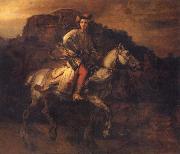 REMBRANDT Harmenszoon van Rijn The So called Polish Rider oil painting picture wholesale